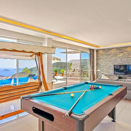 Vilă Akbel 3 Bedroom Seaview With Private Pool Hot Tub Kalkan