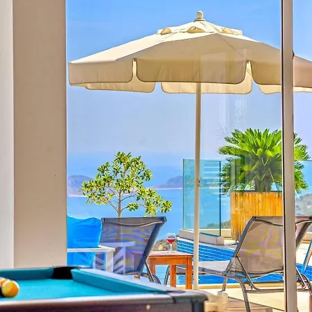 Akbel 3 Bedroom Seaview With Private Pool Hot Tub Kalkan