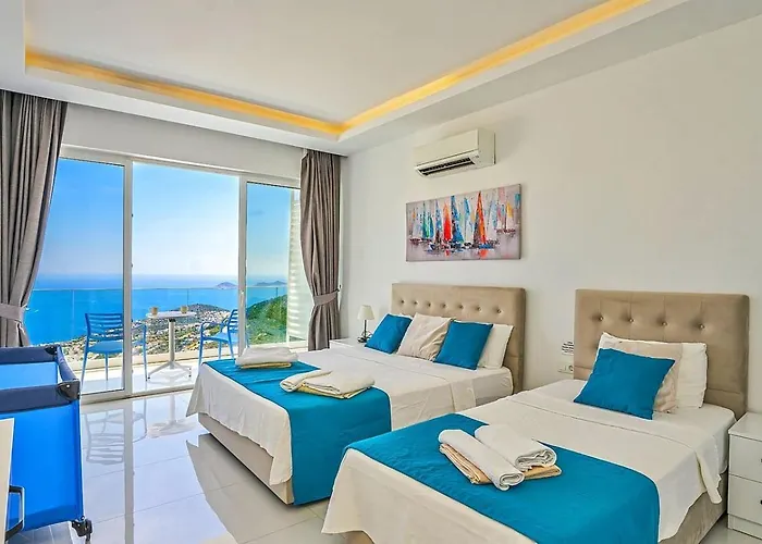Akbel 3 Bedroom Seaview With Private Pool Hot Tub *