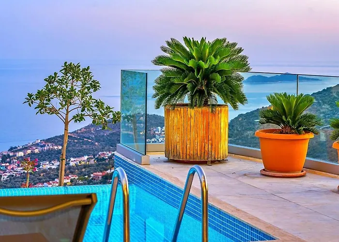Akbel 3 Bedroom Seaview With Private Pool Hot Tub 别墅 卡尔坎