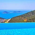Vilă Akbel 3 Bedroom Seaview With Private Pool Hot Tub Kalkan